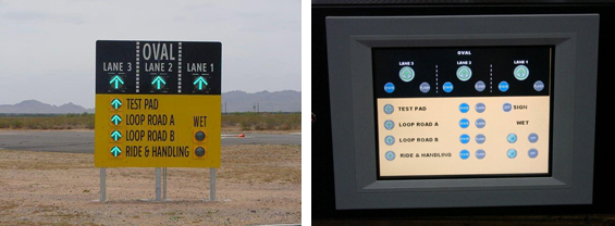 Racetrack Lane Control System - Solar Traffic Controls