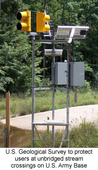 High Water Sensor Station with Beacons - Solar Traffic Controls