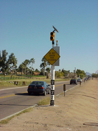 Flooded Roadway Warning Flasher - Solar Traffic Controls