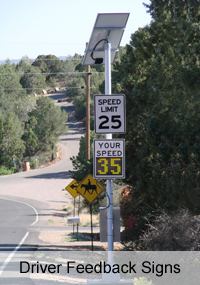 Solar Powered Driver Feedback Sign - Solar Traffic Controls