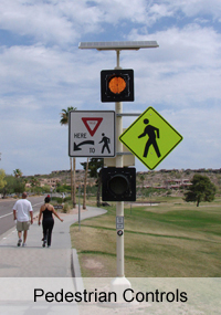 Solar Ped-X Wireless Crosswalk - Solar Traffic Controls